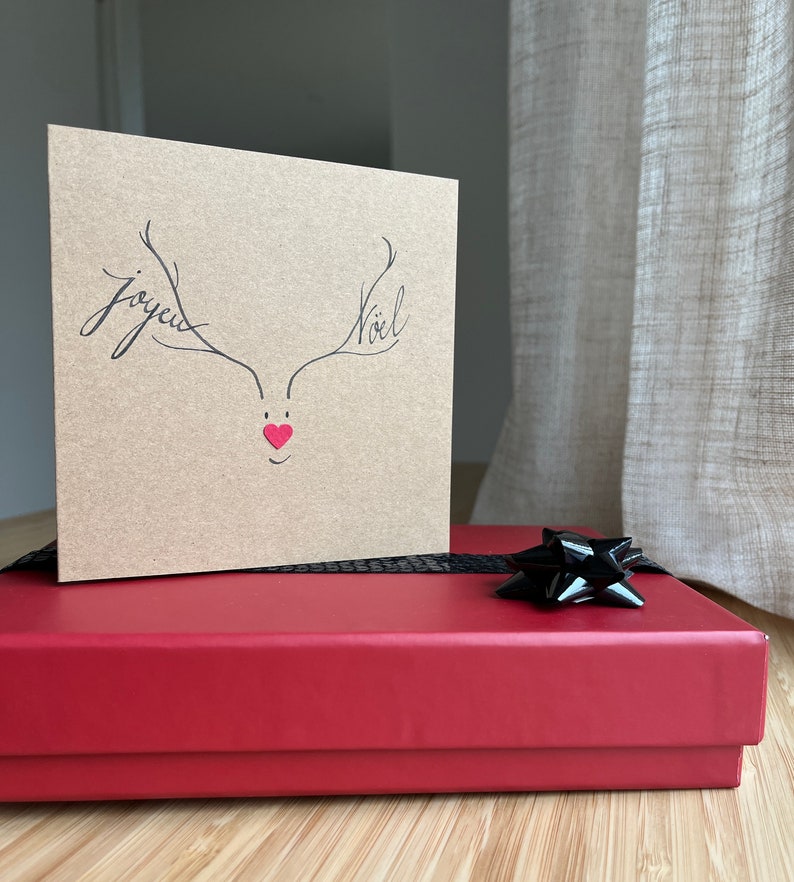 Carte de Noël, Carte Joyeux Noël. afbeelding 2