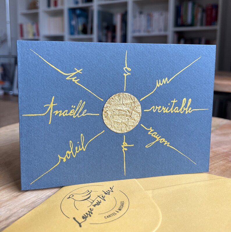 Carte d'amitié personnalisable, Carte Compliment, Carte reconnaissance, Carte remerciement. image 2