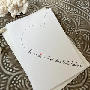 Carte d'amour, carte pour donner un rendez-vous, carte déclaration d'amour. image 2