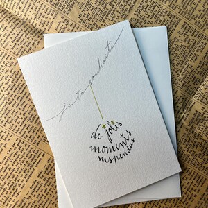 Carte de vœux, carte de Noël, carte de fêtes, carte de bienveillance, carte pensée positive. image 4