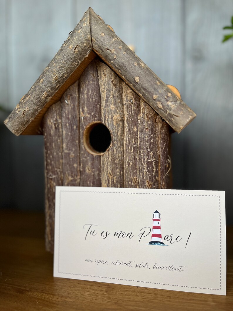 Carte d'amour, Carte de reconnaissance, Carte Tu es mon phare. image 3