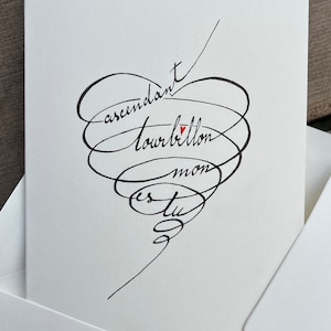 Compliment card, thank you card, friendship card, love card.