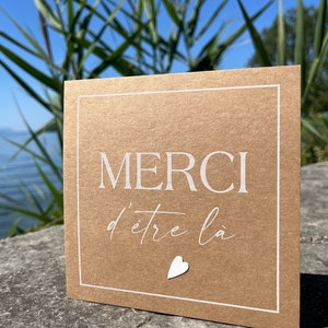 Carte de remerciement, Carte merci, Merci d'être là . image 8