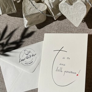 Carta d'amore, carta di amicizia, carta di riconoscimento. immagine 3