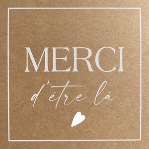Carte de remerciement, Carte merci, Merci d'être là . image 7