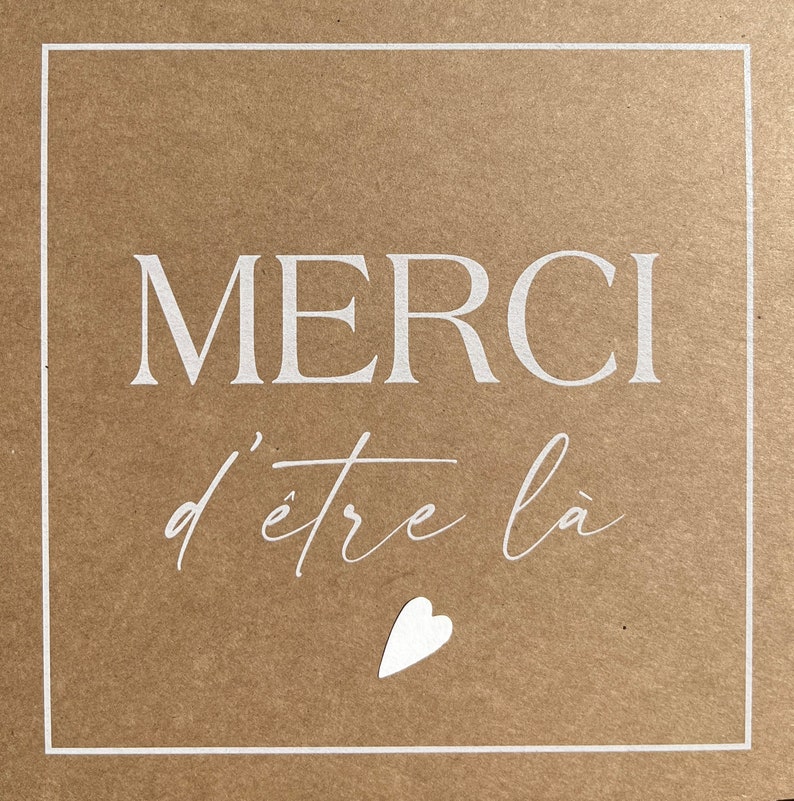 Carte de remerciement, Carte merci, Merci d'être là . image 7