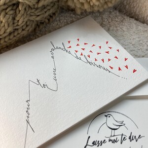 Carte d'amour, carte d'amitié, carte tendresse, carte humoristique. image 6