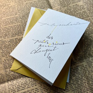 Carte de vœux, carte de Noël, carte de fêtes, carte de bienveillance, carte pensée positive. image 6
