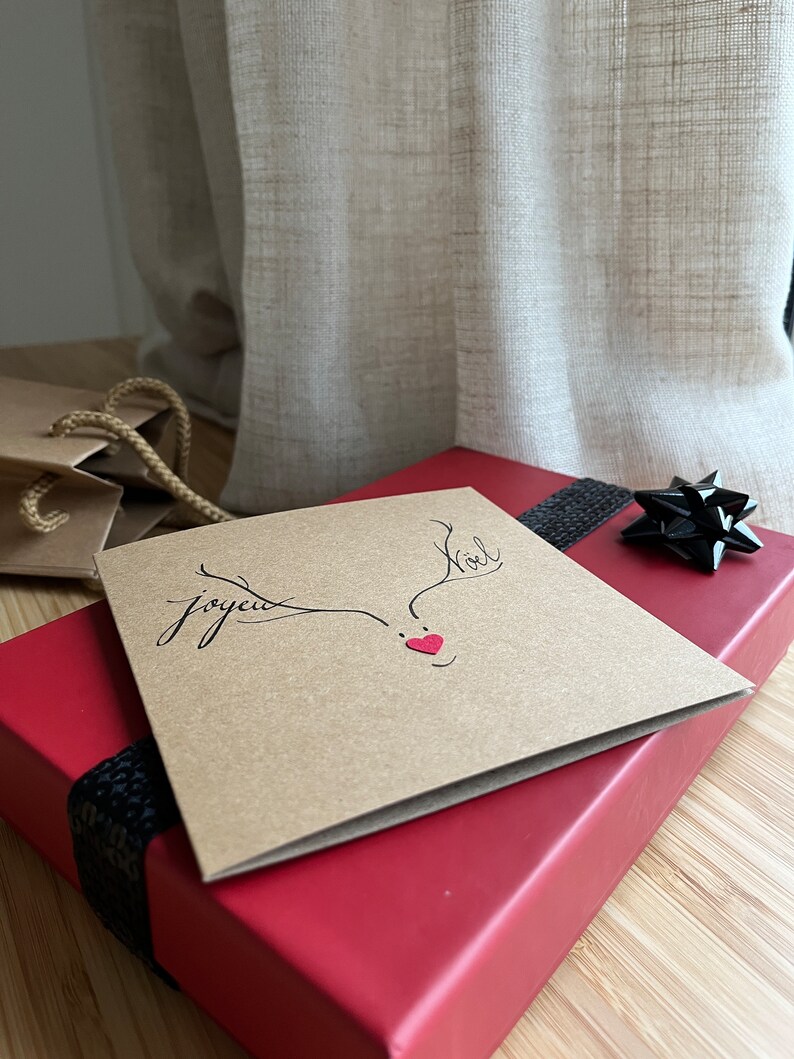 Carte de Noël, Carte Joyeux Noël. afbeelding 9