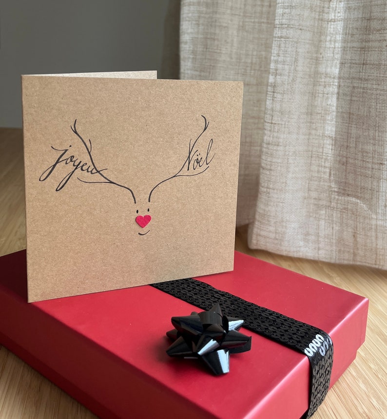 Carte de Noël, Carte Joyeux Noël. afbeelding 5