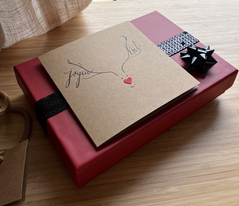 Carte de Noël, Carte Joyeux Noël. afbeelding 7