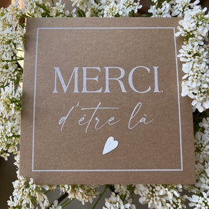Carte de remerciement, Carte merci, Merci d'être là . image 10