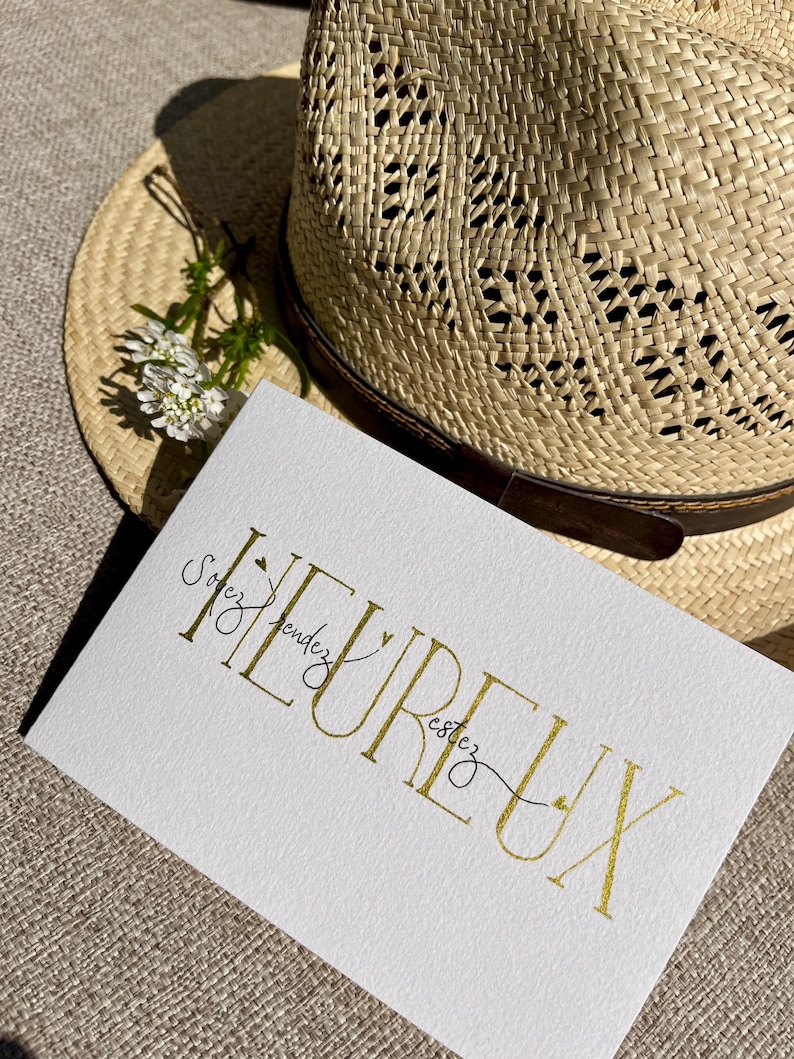 Carte pour les mariés, carte de mariage, carte de félicitations pour mariés, carte de vœux pour mariés. image 9