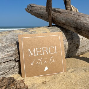 Carte de remerciement, Carte merci, Merci d'être là . image 2
