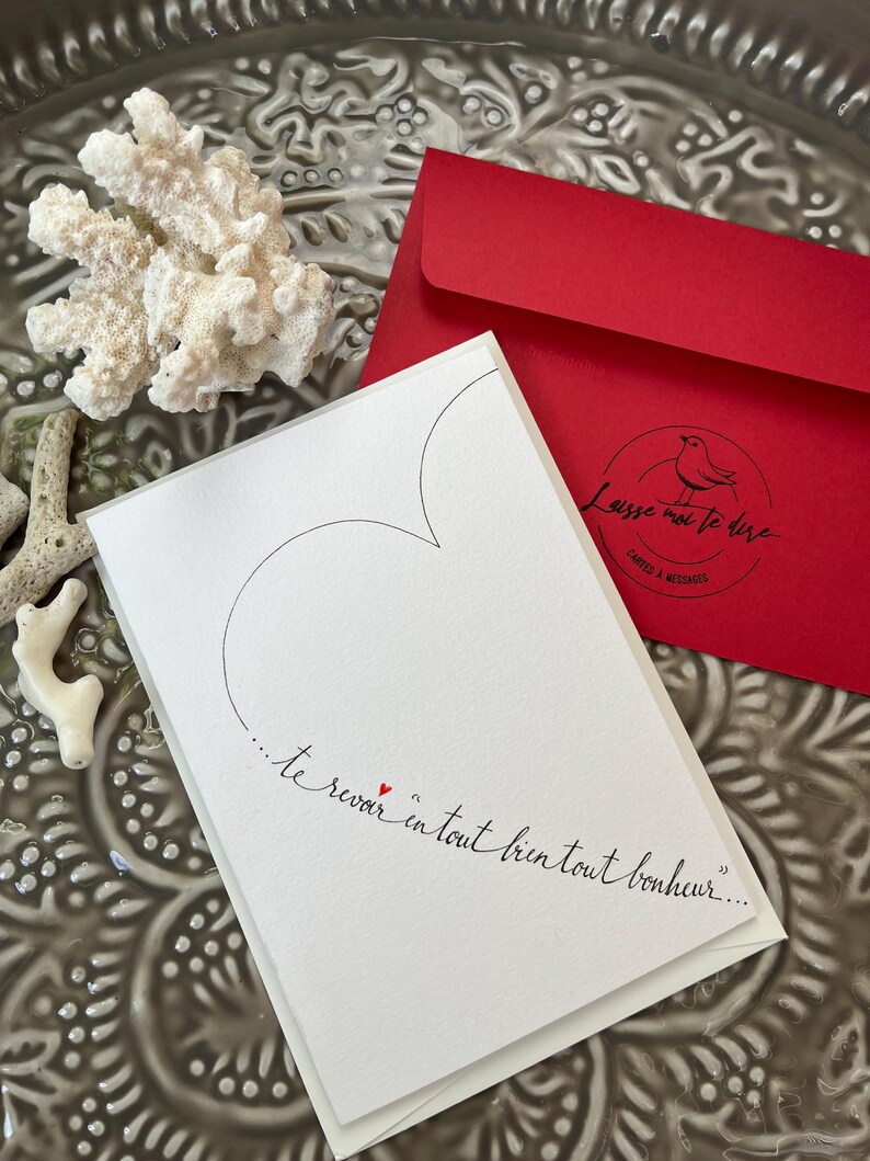 Carte d'amour, carte pour donner un rendez-vous, carte déclaration d'amour. image 7