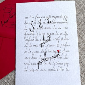 Love card, dialogue incentive card, card for couples.