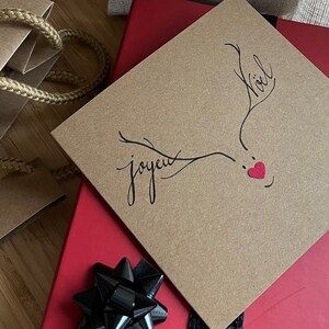 Carte de Noël, Carte Joyeux Noël. afbeelding 6