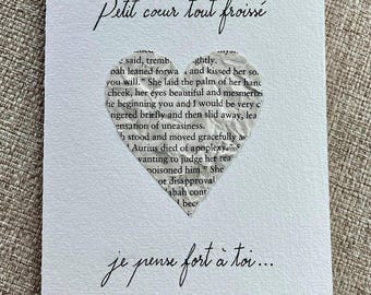 Carte de soutien, carte de consolation, carte de bienveillance, carte d'amitié.