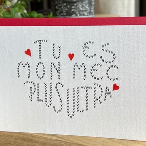 Love card, Valentine's Day card, I love you card, card for men, gift for men.