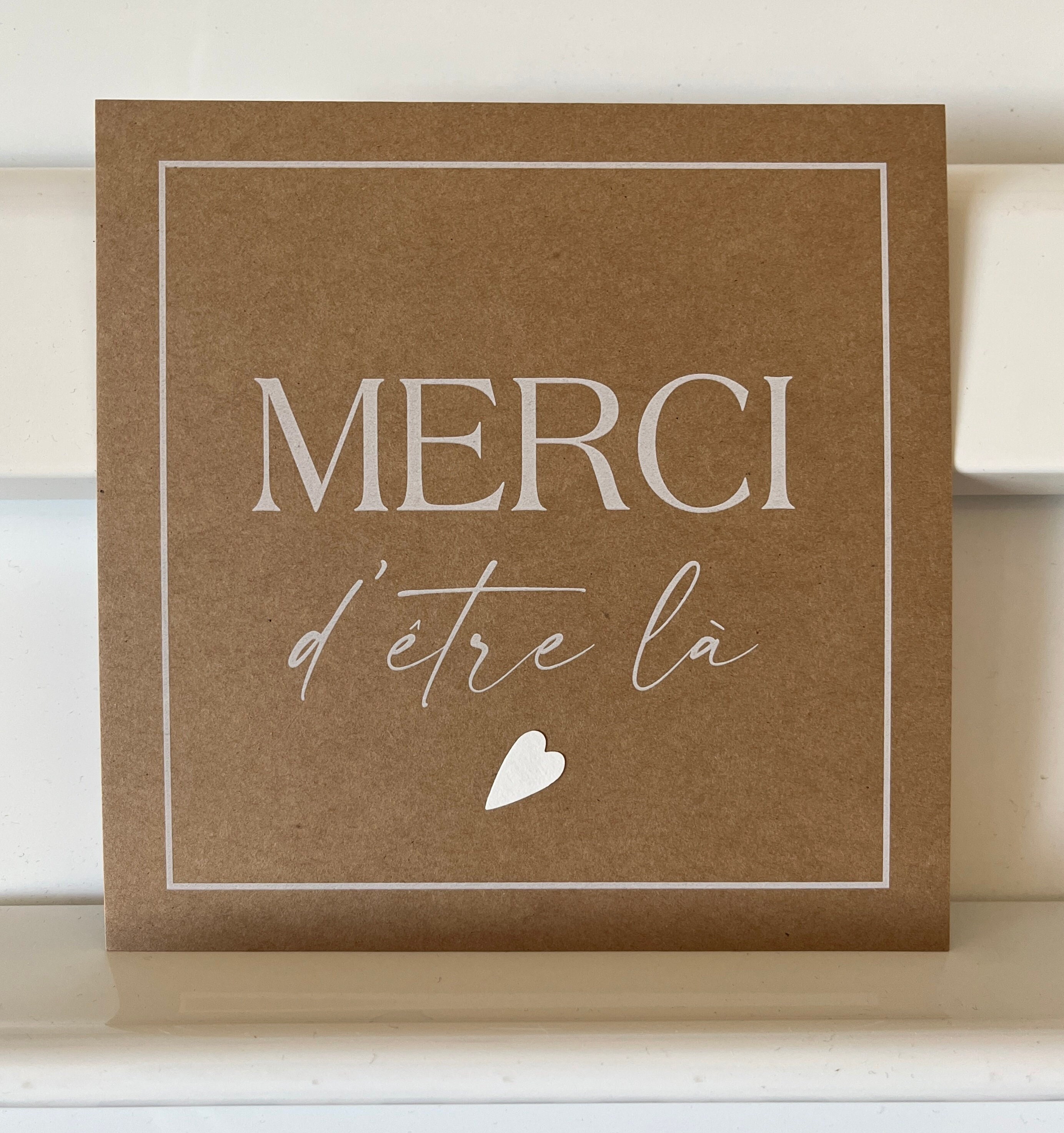 Carte de remerciement, Carte merci, Merci d'être là . - Etsy France