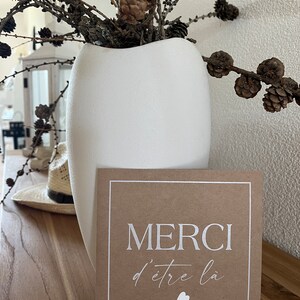 Carte de remerciement, Carte merci, Merci d'être là . image 6