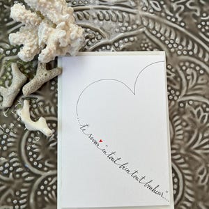 Carte d'amour, carte pour donner un rendez-vous, carte déclaration d'amour. image 5