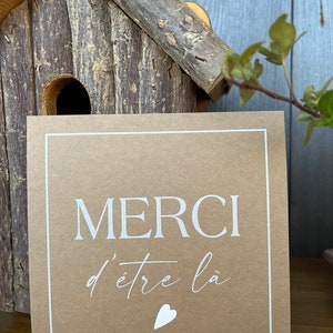 Carte de remerciement, Carte merci, Merci d'être là . image 9