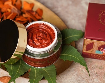 Red Sandalwood Day and Night Cream, Suvarnamaya Face Cream, Moisturizer, 100% Organic Face Cream