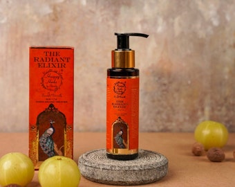 Hydrating body oil - Radiant Elixir, Body moisturizer, Natural skin illuminator, Organic face and body oil