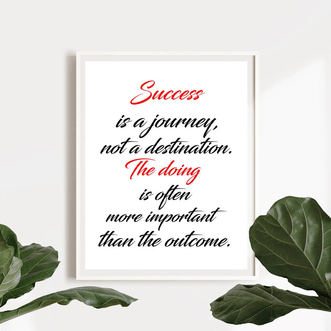 Inspired Motivation Quotation Enjoy Journey Not Stock Photo 1271967061