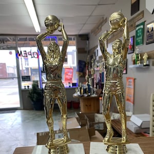 Retro Basketball Trophy Award, Basketball Team Award, Basketball Coach