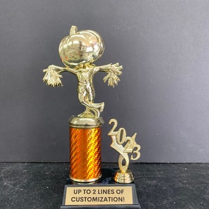 Scarecrow Fall Fest Halloween Trophy