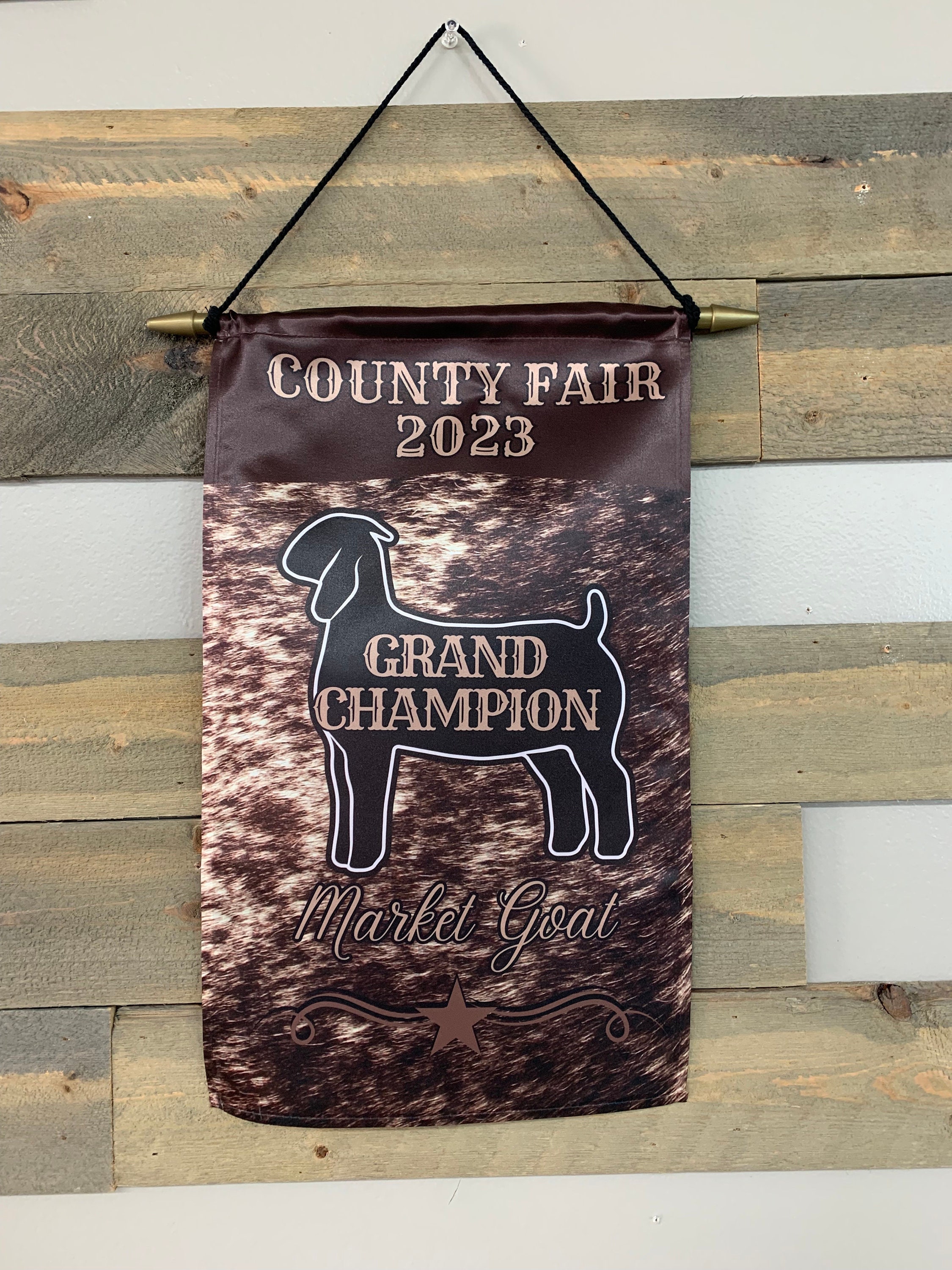 Cowhide Print Award Banner Etsy