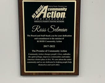 Formal Corporate Plaques , Team Plaques, MVP Award, Personalized Award, Employee Award, Appreciation Award, Recognition Award,Multiple Sizes