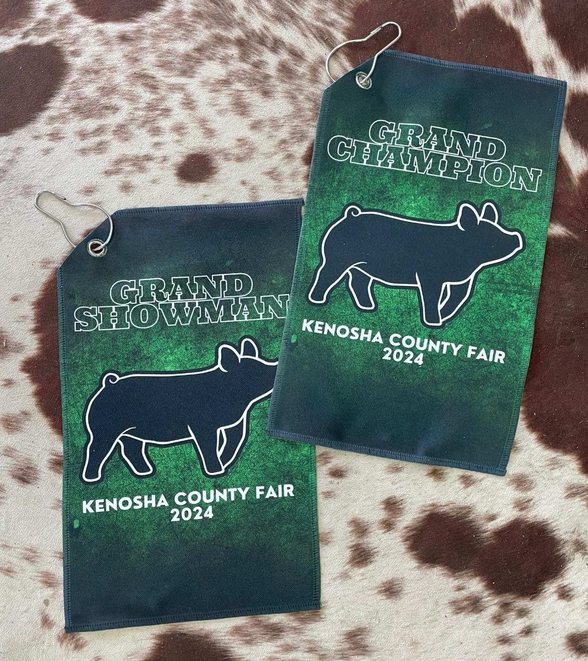 Custom Towel, County Fair Award, Livestock Show Award, Stock Show Gift, Custom Livestock Award, Jackpot Show Award