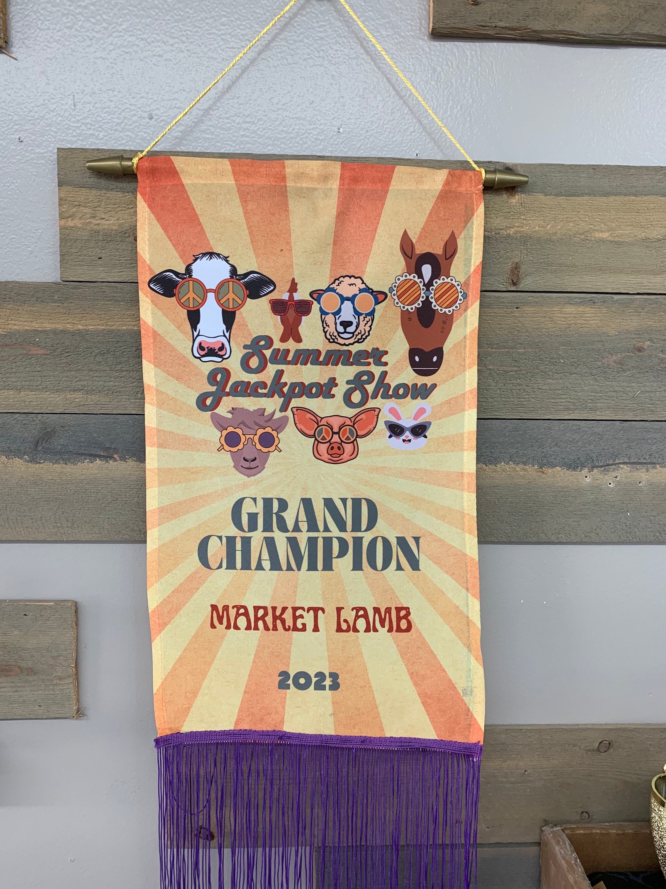 Fun Champion Livestock Banners Etsy