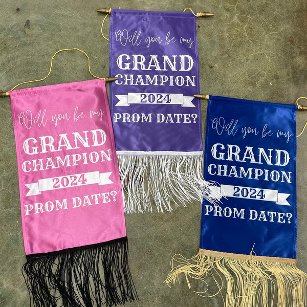 Grand Champion Stock Show Prom Date Banner