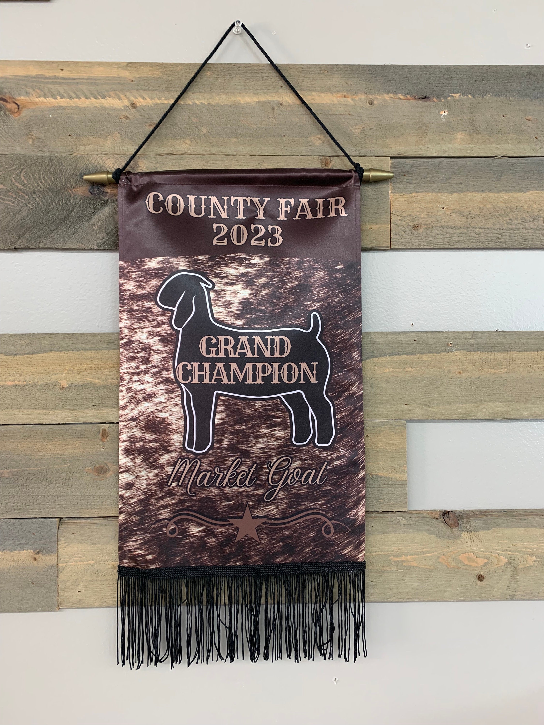 Cowhide Print Award Banner
