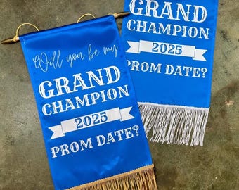 Grand Champion Stock Show Prom Date Banner, Livestock Prom Date, Grand Prom Date