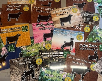 Livestock Stall Signs, Farm and Ranch Signs, Custom Aluminum Stall Sign that are dry erasable