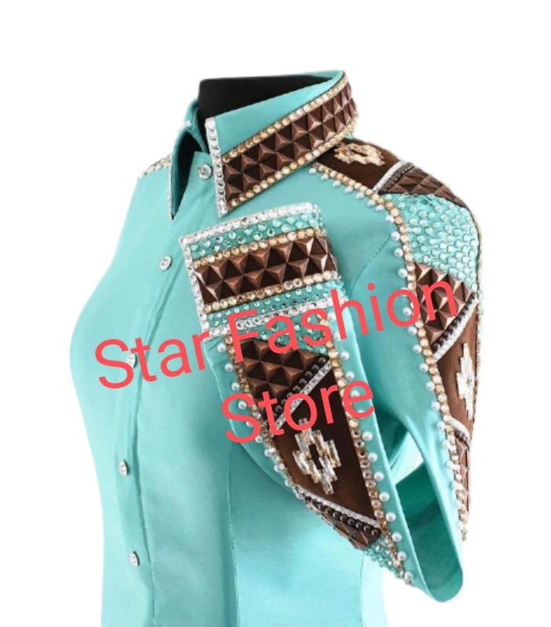 Chemise Western Showmanship UNICORN SHOW GIRL – Taffetas – Neuve (Inde)