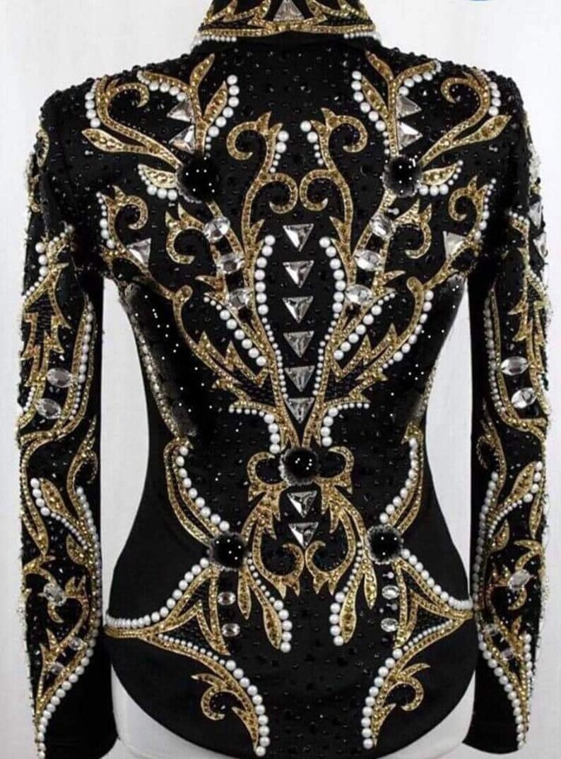 Western Custom Rodeo Queen Showmanship Horsemanship Women Rail Show ...