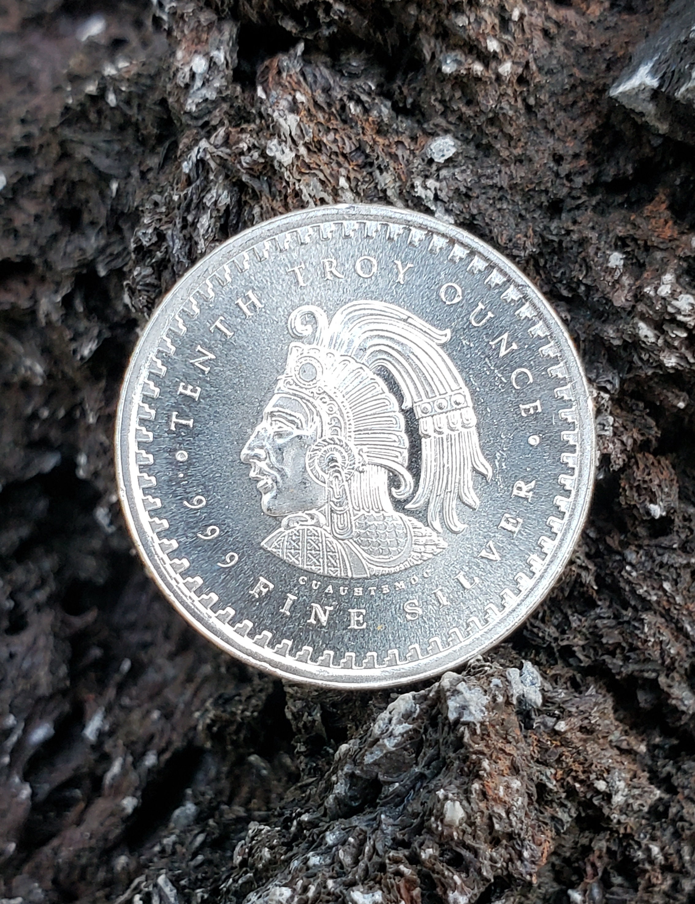 Pure Aztec Aztec Calendar in Tenth Ounce of Pure Silver Round Coin - Etsy