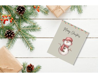 Printable Christmas cards; Digital download