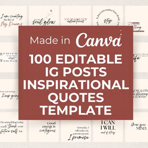 100 Motivational Quotes Instagram Posts | Inspirational | Self Empowerment | Girl Boss Mantras | Minimalist | Affirmations | Encouraging