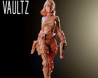 Agent Lilith | Survivants | VaultZ Miniatures | Imprimé en 3D