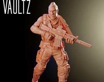 Soldat Omar | Survivants | VaultZ Miniatures | Imprimé en 3D