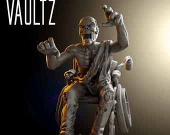 Wheelchair Zombie | Zombies | VaultZ Miniatures | 3D Printed