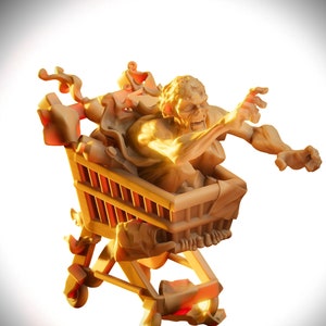 Shopping Cart Zombie | Zombies | VaultZ Miniatures | 3D Printed