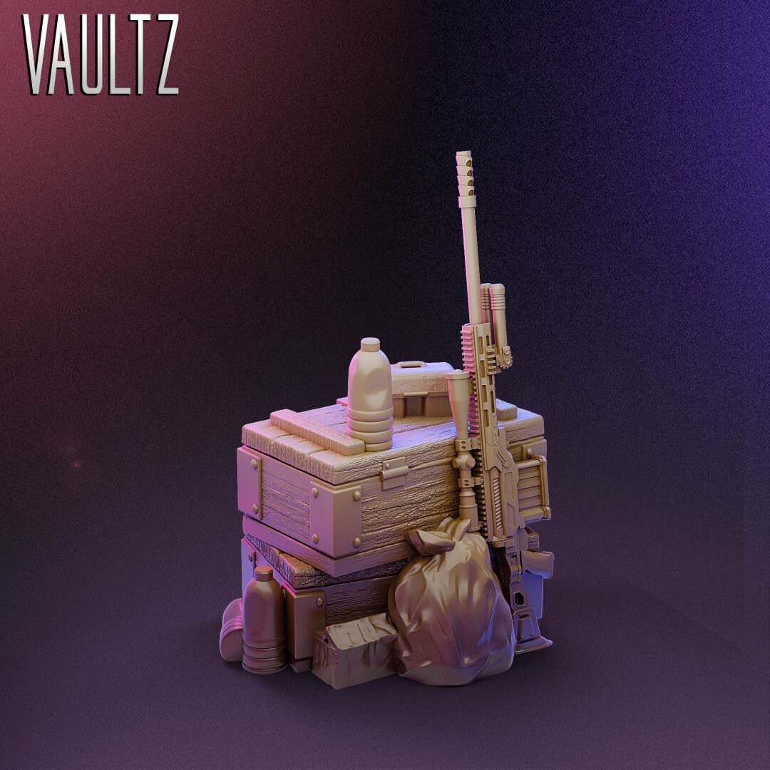 Sniper Box | Props | Vaultz Miniatures | 3D Printed - Etsy